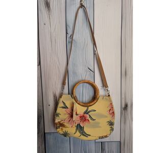 Women's Fossil floral sea breeze satchel NWT